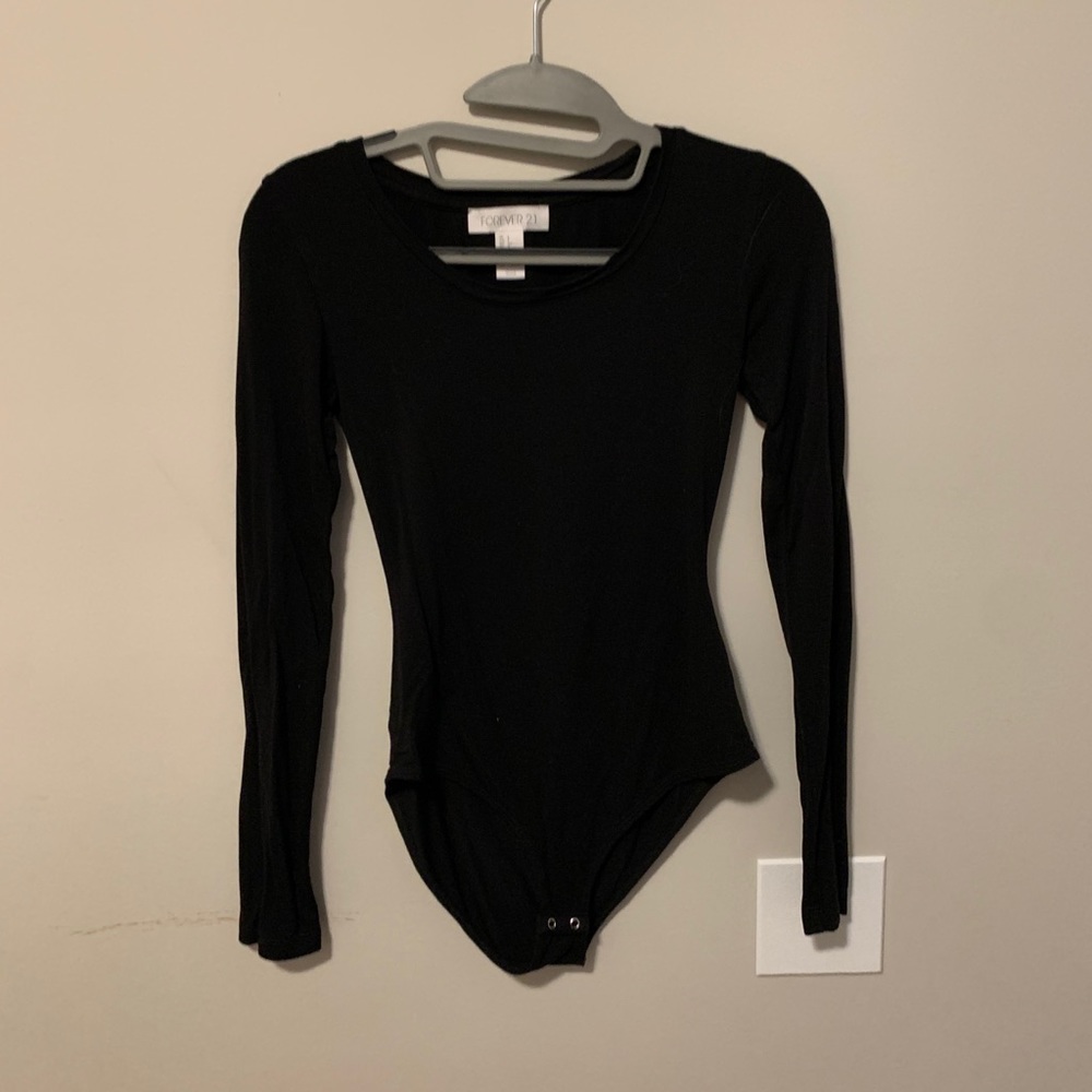 Black Long Sleeve Bodysuit